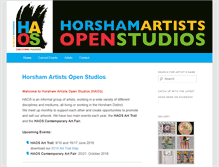 Tablet Screenshot of horshamartistsopenstudios.co.uk